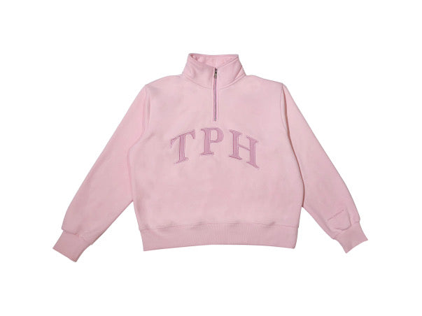 TPH QUARTER ZIP BALLET PINK