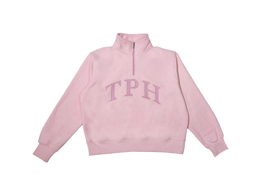 TPH QUARTER ZIP BALLET PINK