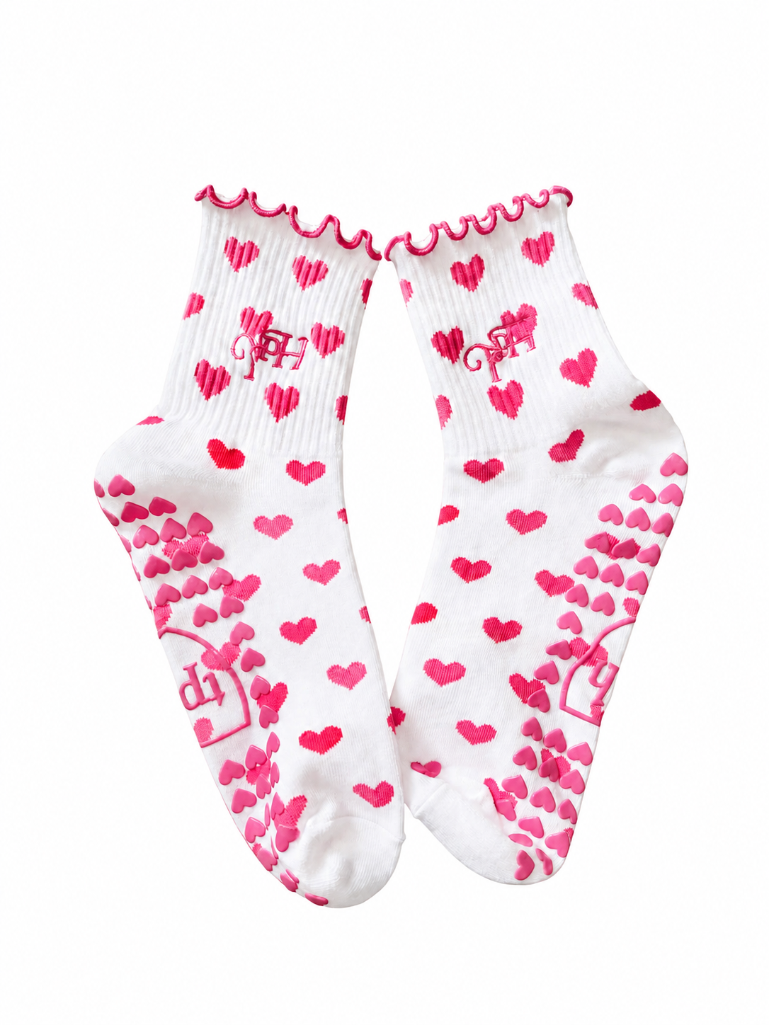 TPH HEART YOU GRIP SOCK IN PINK