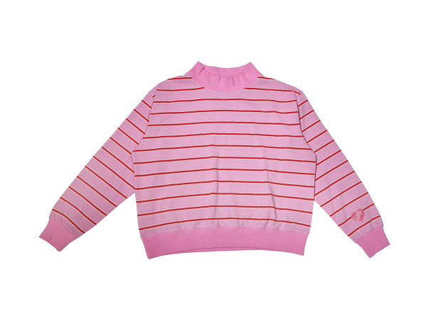 TPH STRIPE LOUNGE MOCKNECK