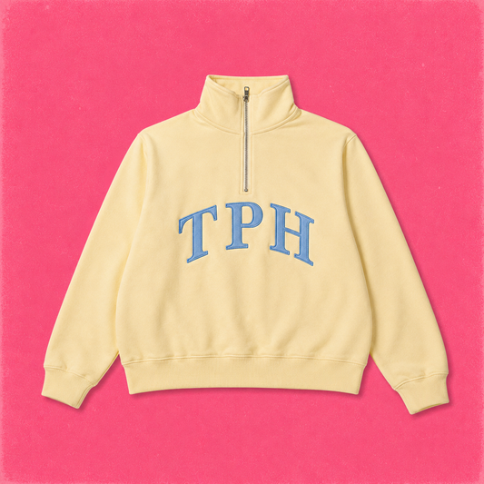 TPH QUARTER ZIP IN BUTTER YELLOW