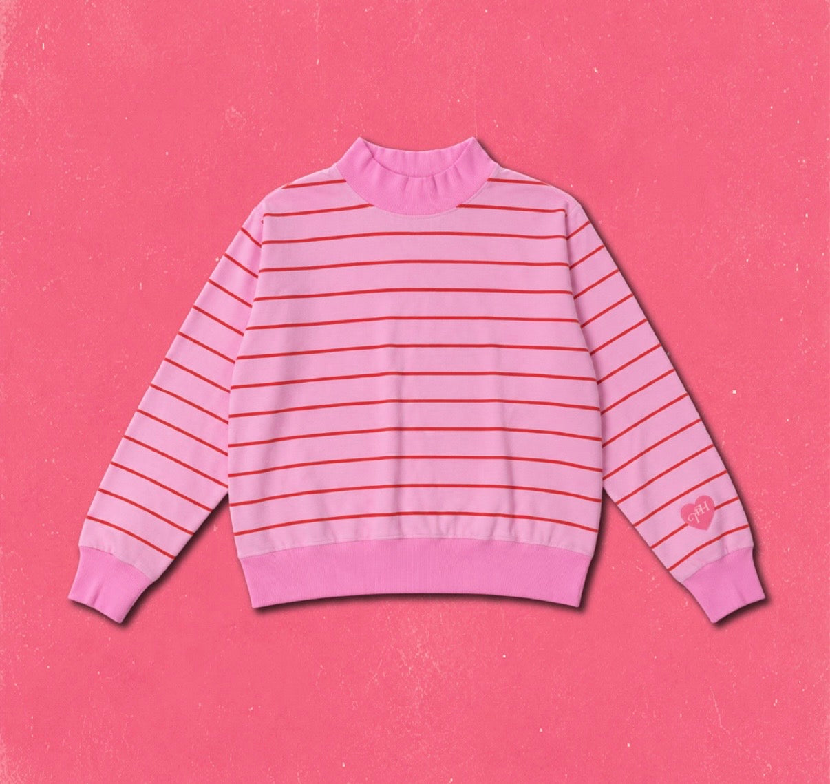 TPH STRIPE LOUNGE MOCKNECK